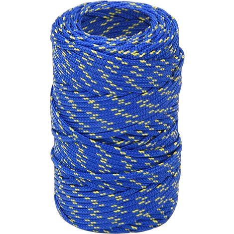 Corde de bateau, Corde de Chanvre, pour la Décoration, le Bricolage, le Jardinage Bleu 2 mm 500 m Polypropylène OIB5312E (1/5)