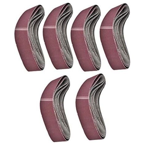 Bande Abrasive 6 Pièces GXK51-B, Bande Abrasive sans Fin 915  100mm 60/80/100/120/150/180 (1/4)