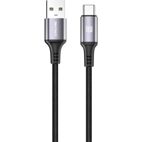 Cavo NEXTBATT da USBA a USBC 18W 1m Nero