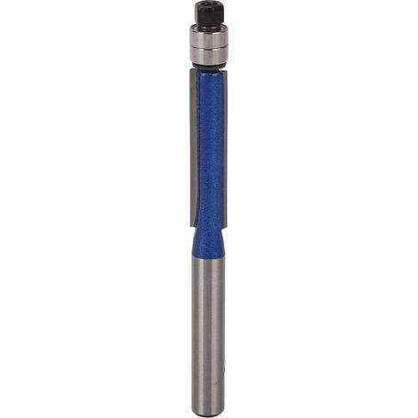 Bündigfräser aus Hartmetall mit Doppellager, gerades Holzbearbeitungswerkzeug, 1/4-Zoll-Schaft (1/5)