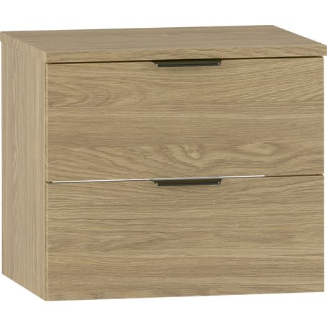 Meuble sous-vasque 60cm plan de toilette Astrid Bois