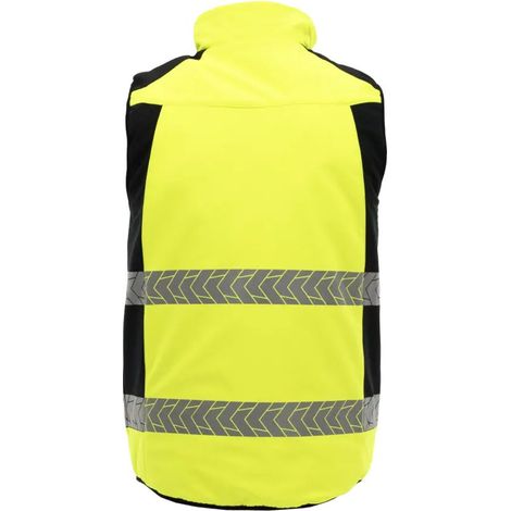 Gilet di sicurezza, double face, gilet di sicurezza stradale, comfort, sara, M, giallo riflettente (1/2)