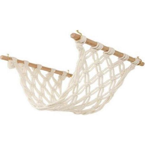 Macrame fruit Hammock pour Cuisine sous meuble Veggie Hammock fruit support Net et crochet pour suspendu fruit panier (1/5)