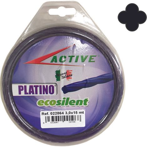 Filo nylon platino ecosilent elicoidale viola per decespugliatori - Specifiche: - Ø mm.3,3 - blister mt.15