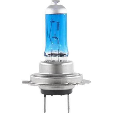 Faro delantero de coche y motocicleta con proyector de luz de efecto xenón azul H7 PX26D de 12 V y 55 W (1/2)