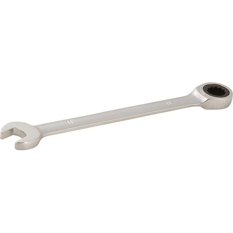 Dapetz ® Fixed Head Ratchet Spanner Ratcheting Combination Wrench Chrome Vanadium Steel Fixed Head Gear Wrench Open End 11mm Spanner (1/5)