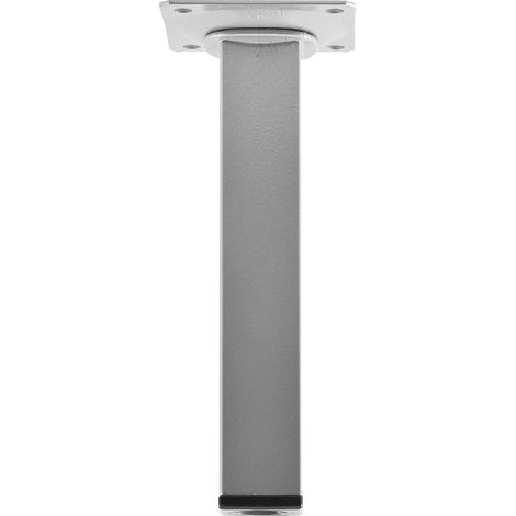 Möbelfüße Tischbeine (quadratische) Möbelbeine 25x200 mm Tischfuß Stahl silber