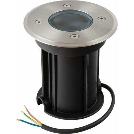 Spot encastrable extérieur sol rond Ø12cm – IP67 étanche – Résistant jusqu'à 800 kg – Installation facile sur pelouse et béton (1/5)