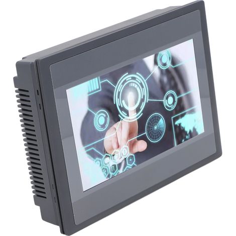 Écran tactile PLC 7 pouces TFT LCD, 12 entrées 8 sorties, panneau d'affichage industriel HMI pour FX3U 20 40 48MRT DC4V 1A