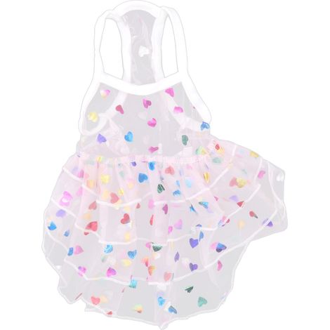 Robe à bretelles pour animaux de compagnie, jupe en dentelle résistante au soleil, mignonne et charmante, à la mode, pour chiens et chats, rose S (1/5)