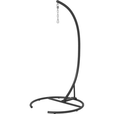 Support métal pour silla colgante base stable Ø102x195 cm Noir (1/5)