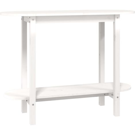 Maison Exclusive - Mesa consola de madera maciza de pino blanco 1