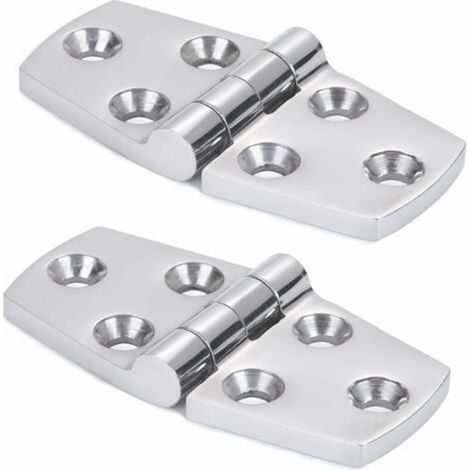 Ship Hinge 316 Stainless Steel 76×38mm Cupboard Door Hinge Used for boats,yachts,door hinges,cabinet hinges,connecting hinges,2 PCS (1/5)