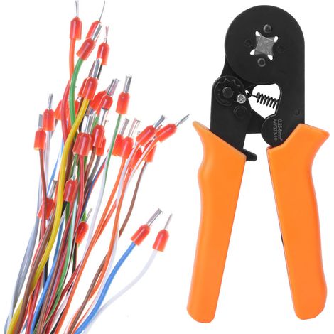Pince à sertir auto-ajustable pour cosses, outil manuel de sertissage 0,25-6 mm² 23-10 AWG (1/5)