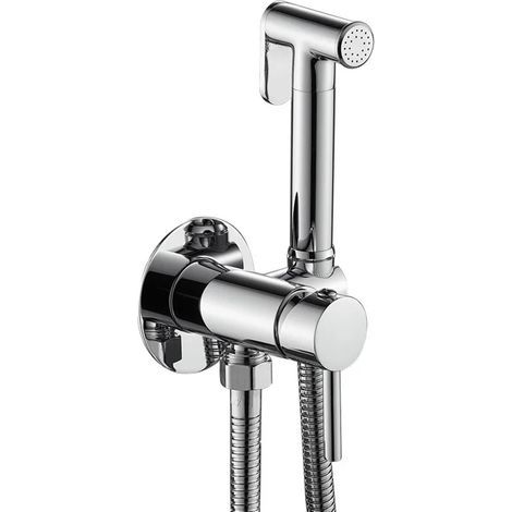 Applicable Bidets en laiton poche toilette Bidet pulvérisateur hygiénique douche robinet eau chaude froide Portable Pour Soins(Gray) (1/4)