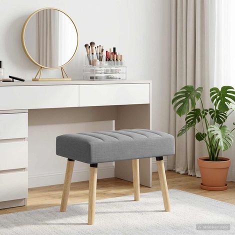 Teenpull – Kanalgepolsterte Bank Hellgrau 60 x 40 x 45 cm Stoff (1/5)