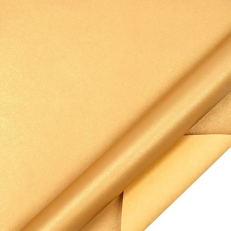 Papier d'emballage - 10 m x 60 cm - 80 g/m² - finition nacrée mate - pour cadeaux mariage anniversaire Noël - 1 unité (1/5)