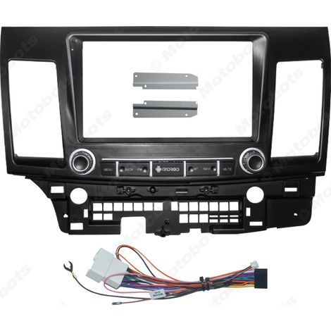 Compatible avec le cadre de mise à niveau de navigation Android grand écran Mitsubishi Lancer EX 2010-2016, grand écran 9 pouces, câble d'alimentation 16P. (1/4)