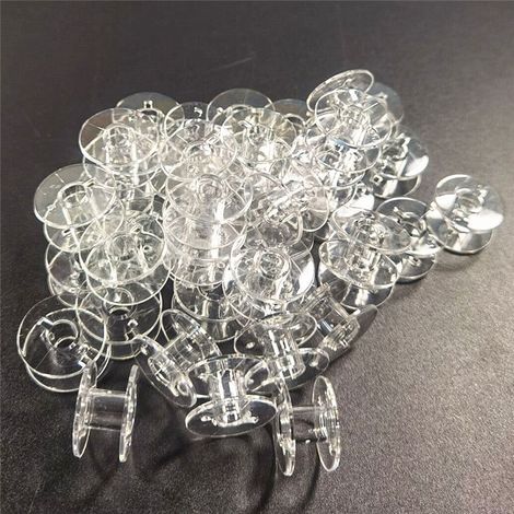 30pcs Canette Plastique, Canettes Machine à Coudre pour Brother Singer Kenmore Janome la Plupart des Machines à Coudre-TREETALK (1/4)