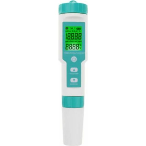 Stylo à eau 7 en 1 pour test de salinité/PH/TDS/EC/ORP/SG Stylo de test portable C-600 (1/5)