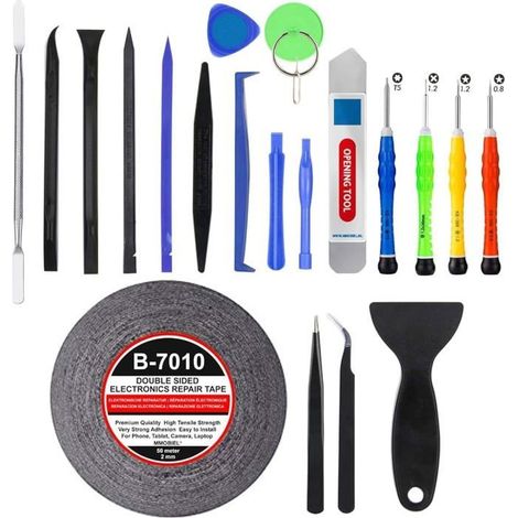 Kit Complet d'outils 21 en 1 Compatible avec Réparation de Smartphones Tablettes (iPhone iPad Samsung Motorola Huawei ...) (1/5)