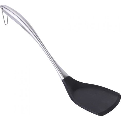 Spatule - Acier Inoxydable Et Silicone - Poignée Longue Résistante À La Chaleur - Pour Cuisinière Et Four - 1 Pièce (1/5)
