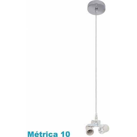 Arm. Pendel Gesicht 3xe27 Chrom m10 regx10x10x10 cm