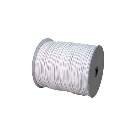 CAVETTO ACCIAIO OTTONATO RIVESTITO IN PVC BIANCO- - ø mm.6 in rotoli da mt.350 - 350 mt