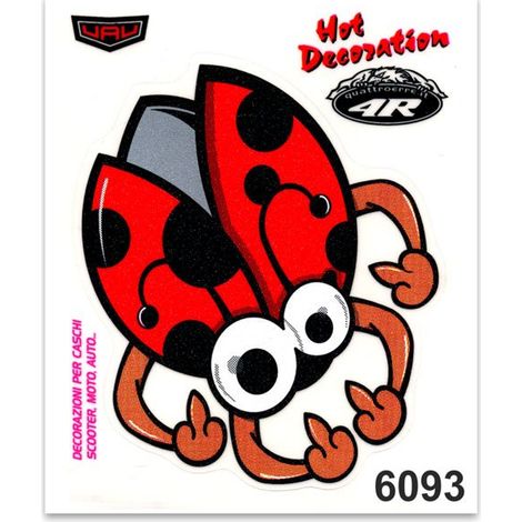 Adesivi Stickers Standard Coccinella 10 x 12 cm