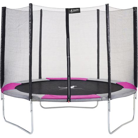 Trampoline KANGUI RALLI Ø 305 cm Enfant Filet sécurité Extérieur CE NF EN71-14 (1/4)