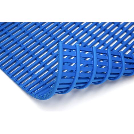 EHA, Tapis, sans PVC, rouleau de 10 m, bleu, largeur 800 mm (1/2)