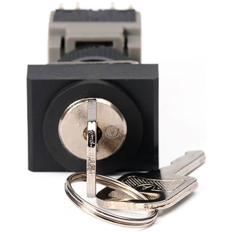 AH164J-22Y/3 Rectangular keyless three-position rotary switch, 8-pin mounting hole, 16mm. (1/4)