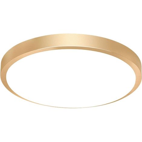 Plafoniera a LED da incasso effetto legno, apparecchio moderno ultrasottile, 24W 3000K/4000K/6000K selezionabile, plafoniera rotonda per bagno, soggiorno, cucina, corridoio (1/5)