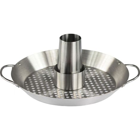 Hähnchenbratrost aus Stahl, vertikaler Hähnchenbratrost für Grill und Backofen, Grillzubehör, Hähnchenständer für den Grill (1/4)