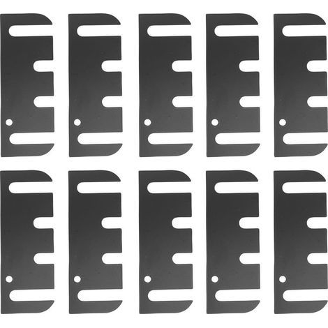 Lot de 10 cales de charnière de porte en acier inoxydable avec revêtement pour l'alignement des portes et le comblement des espaces (1/5)