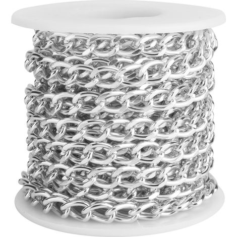 Aluminium Chain Twisted Links with Spool Bracelet Necklace Jewelry Making DIY Accessories (1/5)