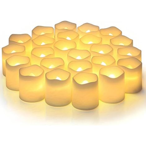 A set of 24 flashing LED candles, flameless electronic candles, small candles, home décor. (1/5)