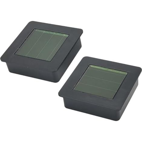 Lot de 2 couvercles LED carrés de 7 x 7 cm pour lampes solaires d'extérieur, pièce de rechange pour lampes de jardin et de terrasse. (1/5)