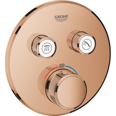 Grohe Grohtherm Smartcontrol, Termostato para instalación empotrada 2 salidas, Warm Sunset (29119DA0) (1/2)