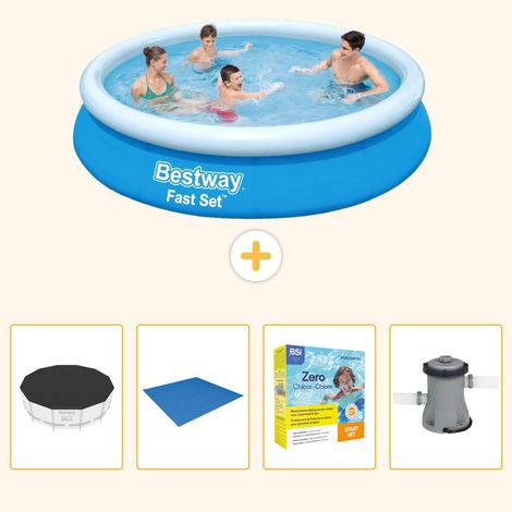 Bestway Bestway Fast Set Ronde - 366x76 cm - 5-pièces  S24 (1/5)