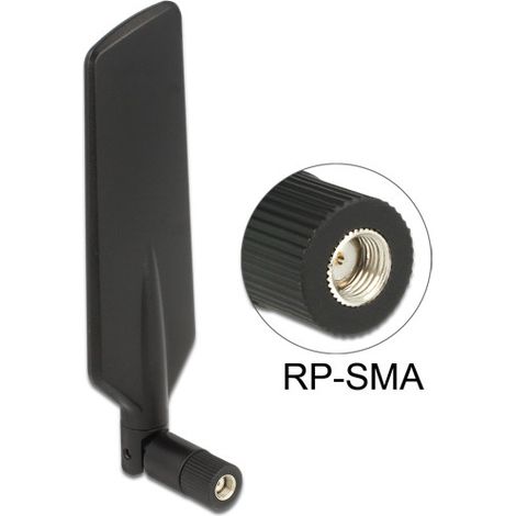 DeLOCK LTE-Antenne Delock RP-SMA 4,0dBi, GSM/UMTS drehbar schwarz (12409)