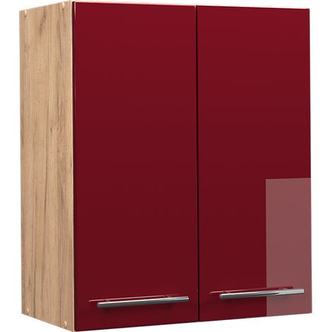 Hängeschrank Fame-Line, Bordeaux Hochglanz, 60 cm, Vicco