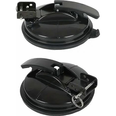 Lot de 2 ventouses de camping-car pour fixation d'auvent ou de store - Support de fixation à ventouse pour voyages en extérieur (1/5)