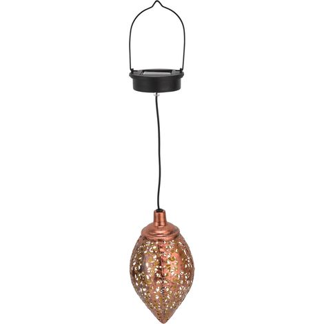 solaire rétro en fer forgé creux étanche luminaire décoratif