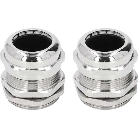 Kabelverschraubung mit Zugentlastung, IP68 wasserdicht, vernickeltes Messing, Kabelklemme für elektrische Verteilerdosen, leicht