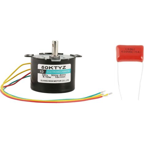 Moteur synchrone miniature 220V, couple élevé, 10rpm, rotation horaire et antihoraire (1/5)