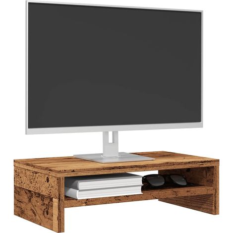Monitorständer Altholz-Optik 42x24x13 cm Holzwerkstoff