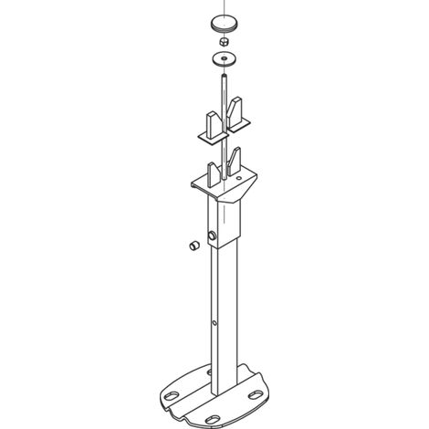 Kermi Console universale convettore, L=800 mm, bianco, ZB00180002