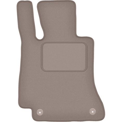 Tapis de sol conducteur en velours beige pour : Mercedes Classe E W213 Coupé (2015-) (1/5)