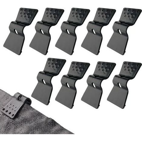 Sonnensegelclips – Schmetterlingsverschlüsse für Gewächshaus-Sonnensegel – Zubehör für Zelte und Gartenhäuser (10 (1/5)
